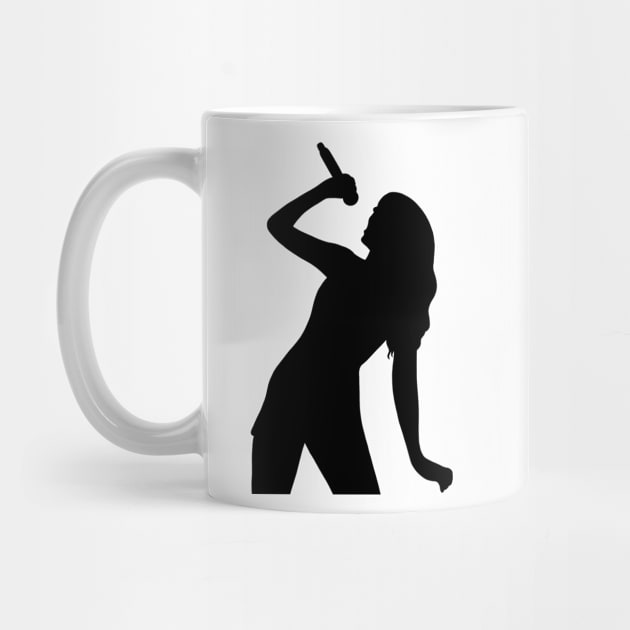 Taylor Swift Singing Pose Silhouette by haleynicole11